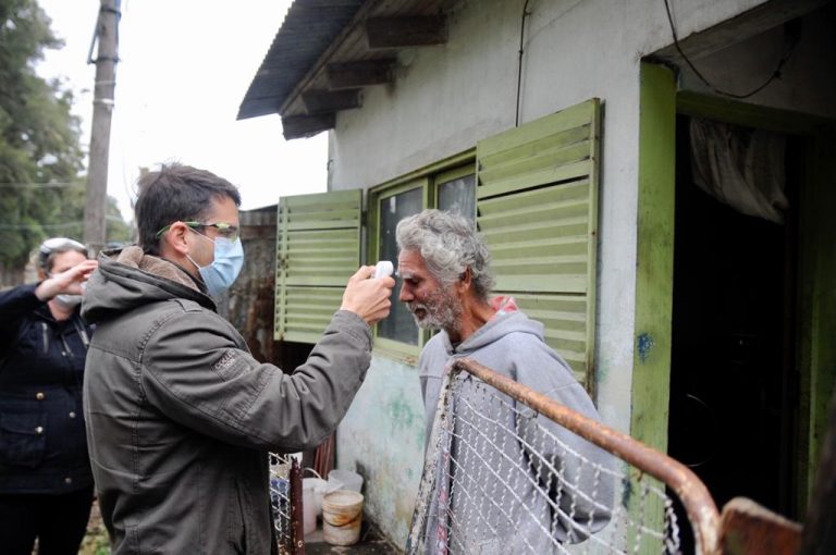 Covid-19: realizaron un operativo sanitario casa por casa en San Carlos