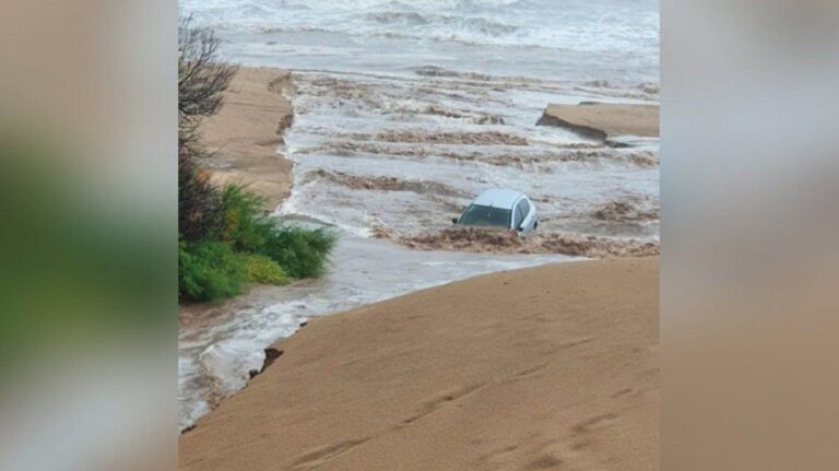 Zonas inundadas y daños por el temporal en la Costa Atlántica